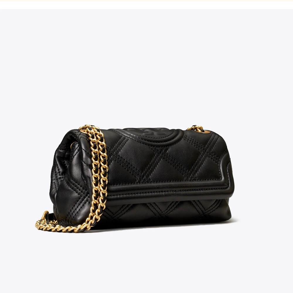 NEW!! Tory Burch Fleming Soft Mini Bag Crossbody Purse Black
